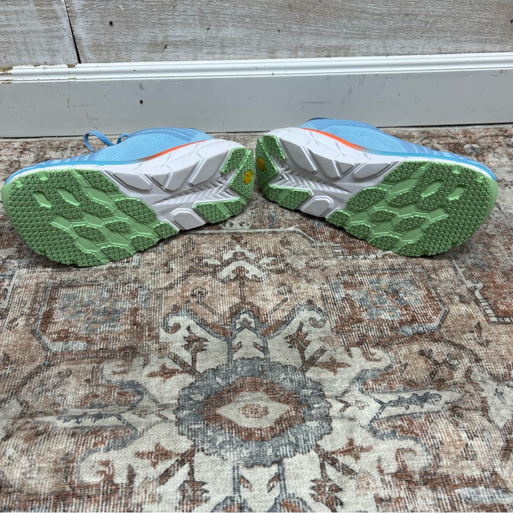 Fitville Running Shoes Women 7M Wide Width FlowCore V2 Sky Blue Knit Heel Arch - Picture 9 of 13